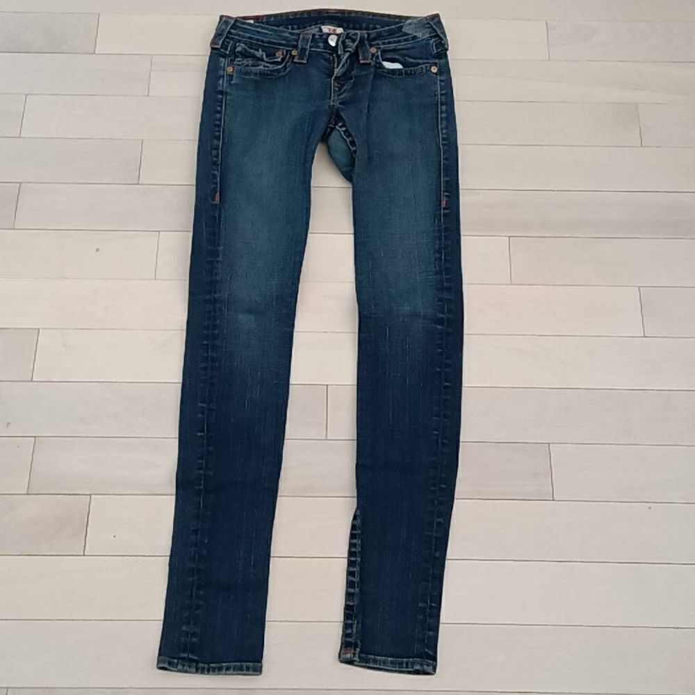 True Religion Women's Julie Mid-Rise Slim Fit Jeans Blue Size 27